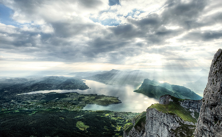 View from the top of Pilatus Klum